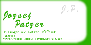 jozsef patzer business card